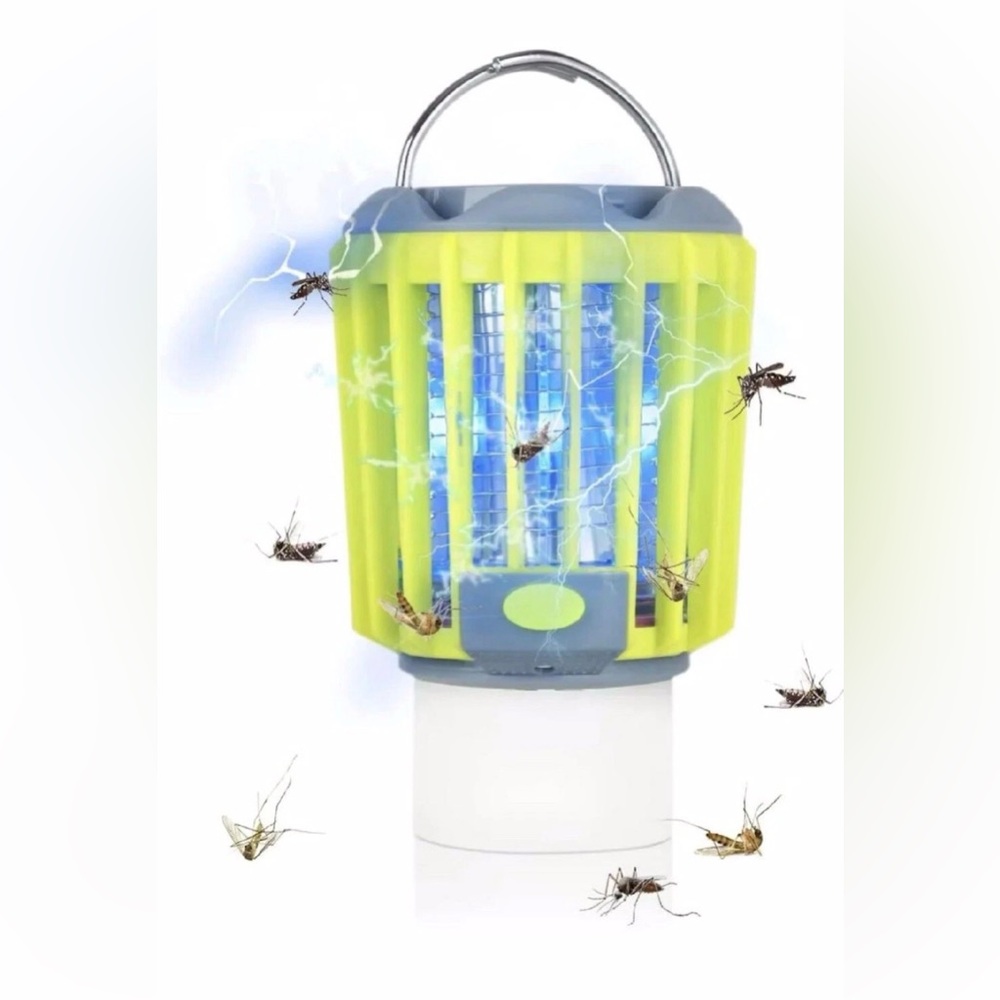 Camping Bug Zapper & LED Lantern & Flashlight 3 in 1, Rechargeable, Portable Cam